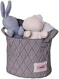 Minene UK Ltd Storage Basket with Stripes (Small, White/ Navy) by Minene