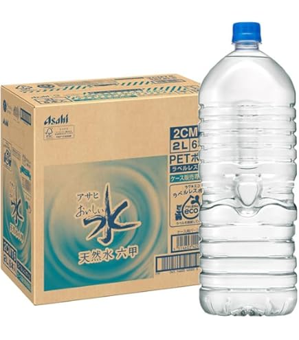 Amazon.co.jp: アサヒ飲料 おいしい水 天然水 六甲 2Lペットボトル×6本
