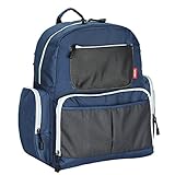 Baosity マザーズバッグ　バックパック　おむつ袋　おむつバッグ　多機能　防水　お出かけ用　旅行用　全2色 - 青