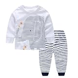 Yilaku PANTS ベビー・ボーイズ カラー: ホワイト