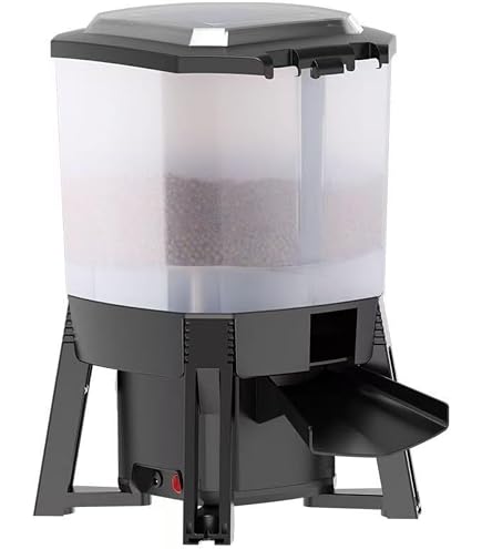 ソーラー 自動給餌器 6L 錦鯉 Amazon | SIzlaho 釣り池や錦鯉への給餌に最適なソーラー式自動給餌器
