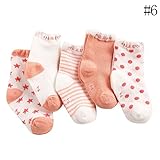 Nice Days（ナイス　ディズ） 【5足セット】春夏 可愛い 子供 靴下 カラフル ソックス 男の子 女の子 クルー丈 通気性 (オレンジ, 11-13㎝)