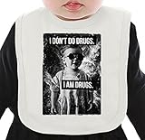 I Dont Do Drugs I Am Drugs Pills Weed Cocaine ネクタイを有する有機ビブ Medium