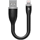 BigBlue 15cm MFi ライトニング ケーブル iPhone USB 急速充電 11Pin iPhoneケーブル モバイルバッテリーケーブル 超高耐久 iPhone iPad など対応（15cm・ブラック)