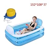 大人のインフレータブルバスタブプラスチック製の大人大人の厚い断熱浴室ファミリーのバスルームのバスタブのバスバスタブのバレルのプールのプール ( カラー から゜ : 青 )
