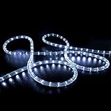 WYZworksクールホワイト1 / 2 "厚pre-assembled LEDロープライト( 10 '、25、50、100 '、150 'オプション) – クリスマスホリデーデコレーション照明 25