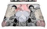 KESS InHouse SC2139ACD03 Suzanne Carter "Kyoto Girl" King Cotton Duvet Cover, 104" x 88" [並行輸入品]