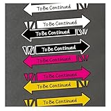 ジョジョの奇妙な冒険 車 ステッカー To Be Continued 矢印 &「つづく」4色セット 痛車 13cm JDM風 カッティングステッカー 防水 アニメ周辺 グッズ 反射機能付き (12cm) [並行輸入品]