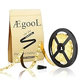 AEGOOL LEDテープ LEDテープライト ledストリップライト 電球色 非防水 dc 12v 両面テープ付き 60leds/m 高輝度 5m 300連 SMD5050 切断可能 照明/装飾用 