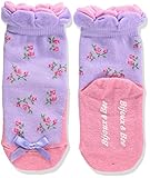 Bijoux & Bee(ビジュー&ビー) ファイクバレーシューズ小花フリル <日本製> パープル