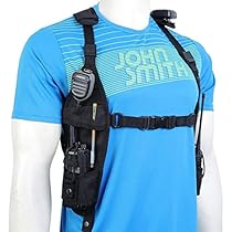 COAXSHER トランシーバーホルダー チェストリグ チェストハーネス チェストリグ 小型のラジオケース ホルダーバッグ