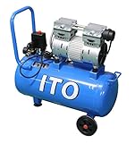 静音 オイルレス エアー コンプレッサー 750W 35L 作業 整備