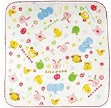 日本製 RUB A DUB DUB ラブアダブダブ ベビーカラフルガーゼハンカチ ピンク 515183