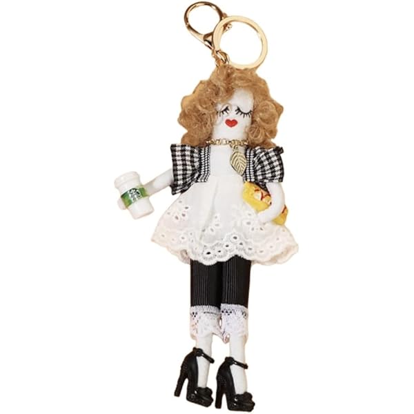 Amazon.co.jp: バッグチャーム レディース キーホルダー 人形