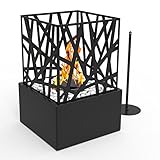 Regal Flame Bruno Fire Pit Ventlessテーブルトップポータブルバイオエタノール暖炉 Black ブラック ET7002BLK