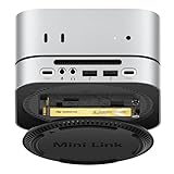 ORICO MiniLink Mac Mini M4 アルミ製ドッキングステーションは、M.2 NVMe SSD スロットを装備し、最大 8TB まで対応。40Gbps USB4 インターフェース、USB-A（480Mbps）付きスタンド、オーディオ I/O を備え、Mac Mini M4/M4 Pro と互換性があります- M45P