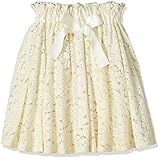 《春秋冬対応》SCHNEE(スネー) レース地スカート 120cm /アイボリー NO.F-661395