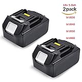 Flylinktech マキタバッテリー 互換 マキタ 18V 互換バッテリー 5.0AH BL1830 互換バッテリー BL1840 BL1850 BL1860 PSEマーク取得済 一年保証付き