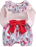 [Vaenait Baby]100%綿ベビー服女の子ロンパース肌着ボディスーツカバーオールAshley Pink S
