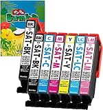【Bumba】SAT-6CL エプソン 対応 互換インクカートリッジ 6色+BK (7本セット) SAT サツマイモ インク EP-815A EP-814A EP-813A EP-812A EP-715A EP-714A EP-713A EP-712A 残量表示 個別包装 QR説明書