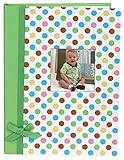 Stephan Baby Keepsake Mini-Dot Photo Brag Book with Ribbon Embellishment, Green by Stephan Baby [並行輸