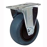 ナンシン 微音キャスター ゴム・グレー(ベアリング入り) 75mm SKC-75 NRC