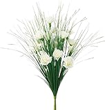 ポピー 造花 仏花 グラスカーネーションブッシュ 全長48cm・花径5cm ホワイト FP-5022 W