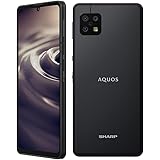 SHARP SIMフリースマホ AQUOS sense6 RAM 4GB/ROM 64GB eSIM対応 ブラック