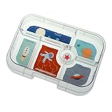 Yumbox Illustrated (6-compartment Rocket Design) Bento Food Tray (Yumbox Outer Leakproof Shell Not I