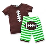 Mud Pie - Football Short Set 0-6 Months by Mud Pie [並行輸入品]