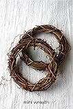mini wreath　【ドライフラワー リース台 10cm 2個セット】
