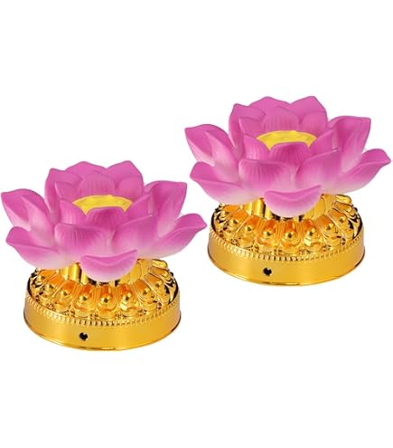 Amazon｜RAYWILL 蓮花 蓮華 仏花 蓮の花 仏具 蓮の花 ロータス 蓮 LED