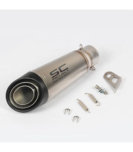 Amazon | バイクスリップオンマフラー バイクサイレンサー 汎用