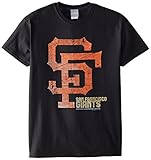 MLBサンフランシスコジャイアンツメンズ58e Tee、ブラック、スモール