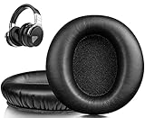 SOULWIT イヤーパッド イヤークッション Cowin (Silensys) E7/E7 Pro 用 ヘッドセット パッド (SE7と互換性なし) ソフトプロテインレザー 高密度フォーム 交換 イヤーカップ (ブラック)