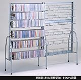 【本屋さんの】本棚とCDラック【ディスクスタンド6段：単独型】