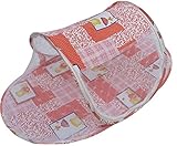 ベビー 用 蚊帳 選べる 5カラー 【DauStage】 折りたたみ式 コンパクト収納 携帯 旅行 キャンプ 公園 (04，くま　オレンジ)