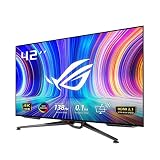 ASUS 有機EL 4K ゲーミングモニター ROG Swift OLED PG42UQ 41.5インチ/4K/138Hz/0.1ms応答速度/ノングレア/HDMI 2.1 DP/98% DCI-P3/カスタムヒートシンク/HDR/国内正規品