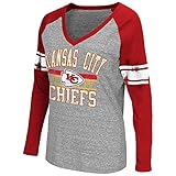 NFLレディースg-iii 4herトリブレンドアンティークロゴVネック長袖Tシャツ S