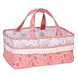 Trend Lab Wild Forever Storage Caddy, White/Pink