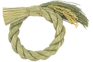 東京堂 稲穂丸メ大Φ20㎝×太さ約3.5㎝ グリーン 新年 リース