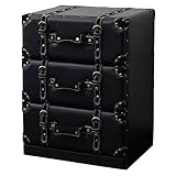 BBファニシング 3段チェスト CUARO ブラック 幅42×奥行32×高さ56.5cm CUC-4256BK CUC-4256BK