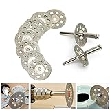 丸穴付き回転式ダイヤモンドカッティングディスク(直径22mm)10枚セット