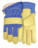 MidWest Gloves and Gear Midwest Gloves and Gear 715TL-L-AZ-6 Pigskin Work Glove with Thermolite Lini