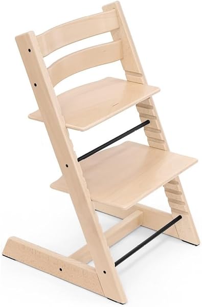 Stokke(ストッケ)【公式】トリップトラップ ベビーチェア ハイチェア ナチュラル【親子三代で使える頑丈さ】本体 北欧デザイン Tripp Trapp 食卓 赤ちゃん 子ども 椅子 学習椅子 調節可能 木製 安定感 快適性 丈夫な構造 ノルウェー おしゃれ 高級 インテリア カラーバリエーション - 1