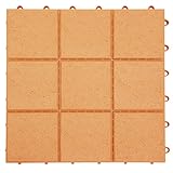 ジョイントタイル ジョイントマット ガーデンタイル エクステリア マット 〔幅30cm〕 18枚セット ブラウン