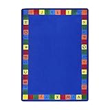 Joy Carpets Kid Essentials Early Childhood Primarily Alphabet Rug Multicolored 7'8 x 10'9 [並行輸入品]