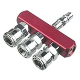 Garage.com 3連エアカプラー　色：ワインレッド　WHSDM002 [並行輸入品]