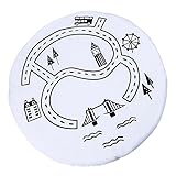Prettyia 柔らかい　　コットン　　赤ん坊　　子供　　ゲーム/ジム/活動/遊びマット　　クロール　　毛布　　床敷物　　おもちゃ　全6様式 - 軌道
