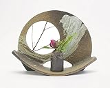 【信楽焼　壱彦】花器　ついたて　HK-503　江月 -KOUGETSU-　サイズ　巾310mm×奥行き110mm×高さ230mm